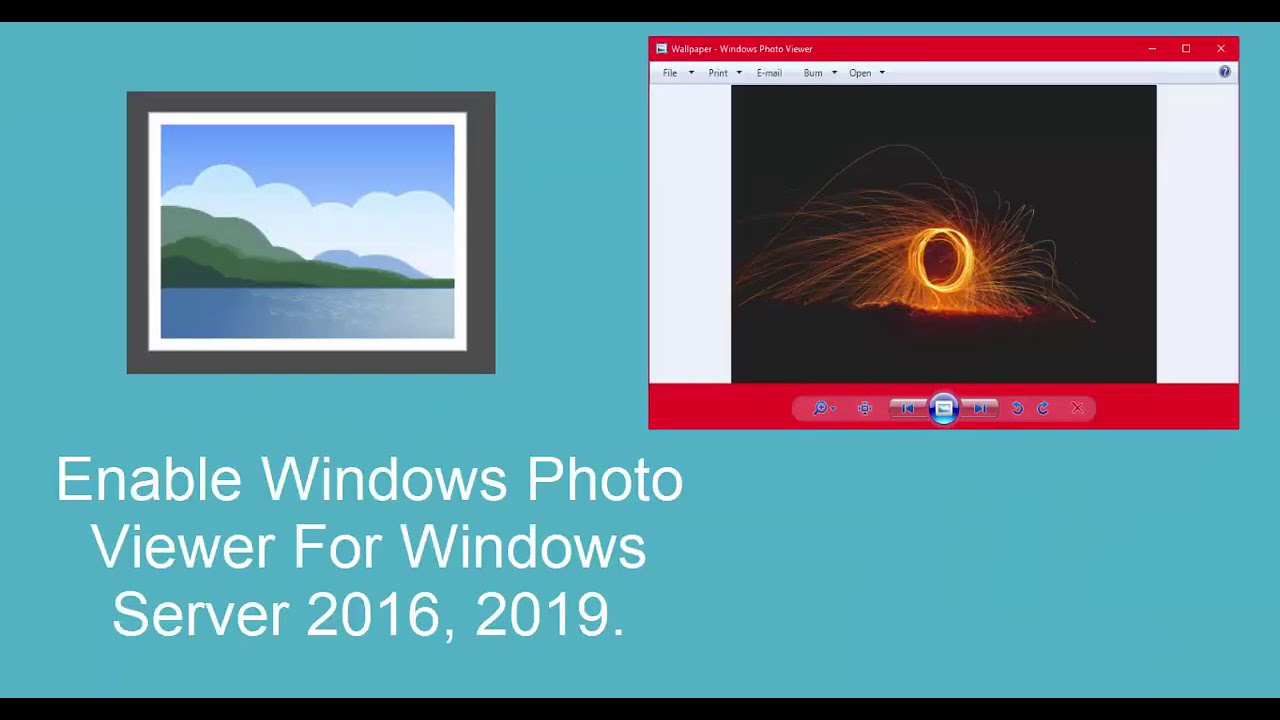 How To Enable Photo Viewer on Windows Server 2016 or 2019