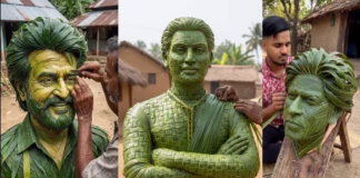 coconut leaf sculpture video creation